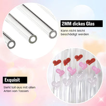 Laden Sie das Bild in den Galerie-Viewer, Strohhalme aus farbigem Glas