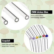 Laden Sie das Bild in den Galerie-Viewer, Strohhalme aus farbigem Glas