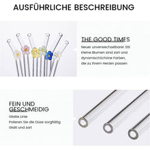 Laden Sie das Bild in den Galerie-Viewer, Strohhalme aus farbigem Glas