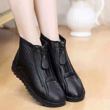 Laden Sie das Bild in den Galerie-Viewer, Damen weichem Leder Winter Warme Schuhe