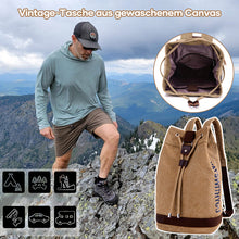 Laden Sie das Bild in den Galerie-Viewer, Große Kapazität und Kordelzug Rucksack