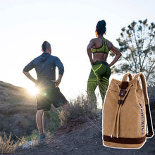 Laden Sie das Bild in den Galerie-Viewer, Große Kapazität und Kordelzug Rucksack