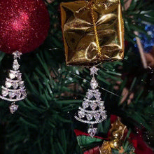 Laden Sie das Bild in den Galerie-Viewer, Hochwertige Weihnachtsbaum Ohrringe