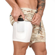 Laden Sie das Bild in den Galerie-Viewer, 2-in-1-Fitness-Turnhose mit sicherer Tasche ( Shorts & Verkürzte Hose)