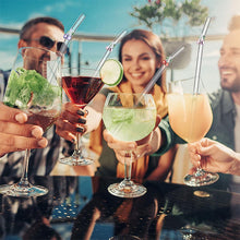 Laden Sie das Bild in den Galerie-Viewer, Strohhalme aus farbigem Glas