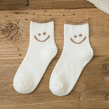 Laden Sie das Bild in den Galerie-Viewer, Schönes Lächeln Gesicht Baumwoll Socken