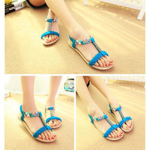 Laden Sie das Bild in den Galerie-Viewer, Böhmische Sandalen für die Damen mit Strass