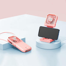 Laden Sie das Bild in den Galerie-Viewer, Faltbarer kleiner Schreibtischventilator