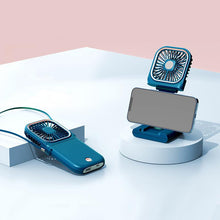 Laden Sie das Bild in den Galerie-Viewer, Faltbarer kleiner Schreibtischventilator