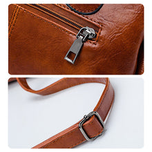 Laden Sie das Bild in den Galerie-Viewer, Neue Handtaschen aus Ölwachsleder Boston, große Tragetasche aus weichem Leder