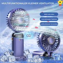 Laden Sie das Bild in den Galerie-Viewer, Tragbarer elektrischer Handventilator