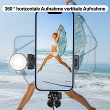 Laden Sie das Bild in den Galerie-Viewer, Selfie-Stick mit LED-Aufhelllicht
