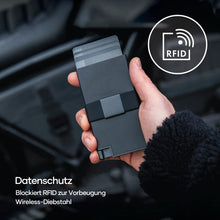 Laden Sie das Bild in den Galerie-Viewer, Herren-Kartenhalter aus Metall und Aluminium