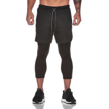Laden Sie das Bild in den Galerie-Viewer, 2-in-1-Fitness-Turnhose mit sicherer Tasche ( Shorts & Verkürzte Hose)