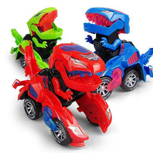 Laden Sie das Bild in den Galerie-Viewer, Transformieren Dinosaurier LED Auto (zufÀllige Farbe)