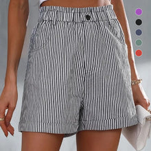Laden Sie das Bild in den Galerie-Viewer, Locker lässige gestreifte Shorts