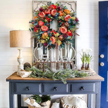 Laden Sie das Bild in den Galerie-Viewer, Halloween-Kürbis-Kranz