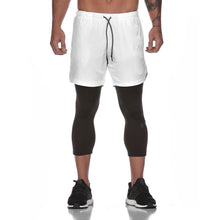 Laden Sie das Bild in den Galerie-Viewer, 2-in-1-Fitness-Turnhose mit sicherer Tasche ( Shorts & Verkürzte Hose)