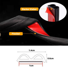 Laden Sie das Bild in den Galerie-Viewer, Autotür Dichtungsstreifen für Kantenschutz, Geräuschreduzierung, Staubdicht