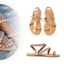Laden Sie das Bild in den Galerie-Viewer, Sommer Diamant Blume Sandalen