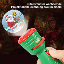 Laden Sie das Bild in den Galerie-Viewer, Weihnachten Leuchtende Taschenlampe-Projektorlampe