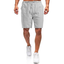 Laden Sie das Bild in den Galerie-Viewer, Lockere Freizeitshorts aus Leinen für Herren