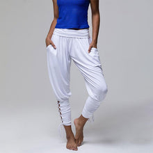 Laden Sie das Bild in den Galerie-Viewer, Schnürbinde elastische Taille Jogger Pants Yoga Leggings