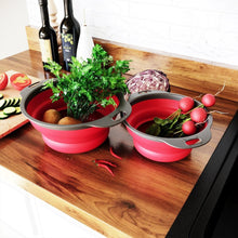 Laden Sie das Bild in den Galerie-Viewer, Silikon Faltbarer Abflusskorb/Wäschekorb