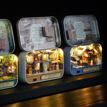 Laden Sie das Bild in den Galerie-Viewer, Bequee 3D Miniatur Puppenhaus Mit Licht DIY Spielzeug