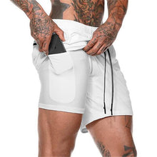 Laden Sie das Bild in den Galerie-Viewer, 2-in-1-Fitness-Turnhose mit sicherer Tasche ( Shorts & Verkürzte Hose)