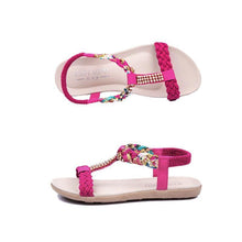 Laden Sie das Bild in den Galerie-Viewer, Böhmische Sandalen für die Damen mit Strass
