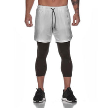 Laden Sie das Bild in den Galerie-Viewer, 2-in-1-Fitness-Turnhose mit sicherer Tasche ( Shorts & Verkürzte Hose)