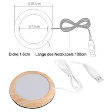 Laden Sie das Bild in den Galerie-Viewer, BEQUEE USB Getränkewärmer Elektrischer Untersetzer Wärmer für Büro/Zuhause