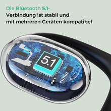 Laden Sie das Bild in den Galerie-Viewer, Kabelloses Bluetooth-Headset mit hängendem Ohr