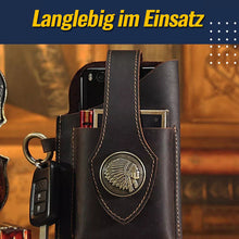 Laden Sie das Bild in den Galerie-Viewer, Multifunktionale Handytasche aus Leder