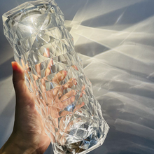 Laden Sie das Bild in den Galerie-Viewer, USB Rosenschatten Kristalllampe