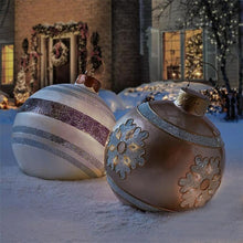 Laden Sie das Bild in den Galerie-Viewer, Aufblasbarer Weihnachtsball im Freien dekoriert