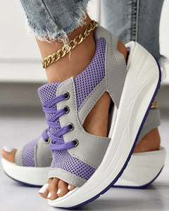 Sportliche Freizeitschuhe für Damen mit dicker Sohle