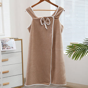 Korallenvlies Sling-Bademantel
