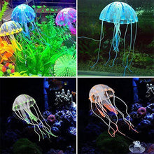 Laden Sie das Bild in den Galerie-Viewer, Aquarienlandschaftssimulation transparente fluoreszierende Quallendekoration
