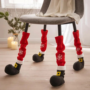 Weihnachten Stuhl Fuß Abdeckung