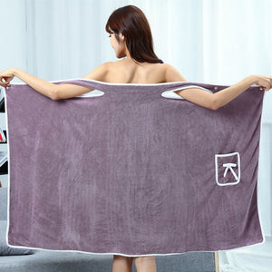 Korallenvlies Sling-Bademantel