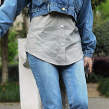 Laden Sie das Bild in den Galerie-Viewer, Neuer Rock mit hoher Taille - Hemdverlängerung
