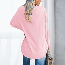 Laden Sie das Bild in den Galerie-Viewer, 🔥 Sommerspecial 🔥Damen Lockeres Langärmeliges Modisches T-Shirt mit V-Ausschnitt
