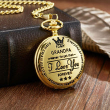 Laden Sie das Bild in den Galerie-Viewer, &quot;To My Son&quot; Quarz-Taschenuhr
