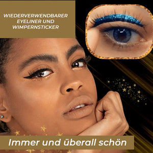 Wasserdichter Wiederverwendbarer Eyeliner und Wimpernaufkleber