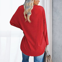 Laden Sie das Bild in den Galerie-Viewer, 🔥 Sommerspecial 🔥Damen Lockeres Langärmeliges Modisches T-Shirt mit V-Ausschnitt
