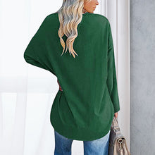 Laden Sie das Bild in den Galerie-Viewer, 🔥 Sommerspecial 🔥Damen Lockeres Langärmeliges Modisches T-Shirt mit V-Ausschnitt

