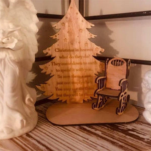 Weihnachtsdekoration aus Holz