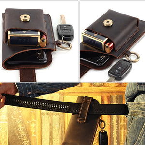 Multifunktionale Handytasche aus Leder